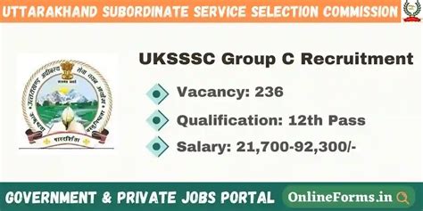 uksssc website|UKSSSC Recruitment 2023 Notification For 236 Various Group C .